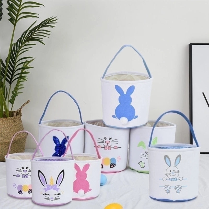 Minimalist Easter Rabbit Cloth Basket for Daily Use | Home Decor & Seasonal Accessories