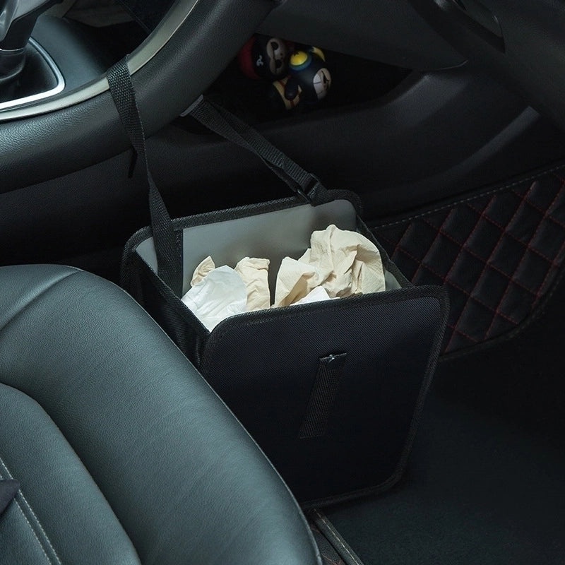 Car Trash Can with Hanging Bag for Chair Back | Car Accessories