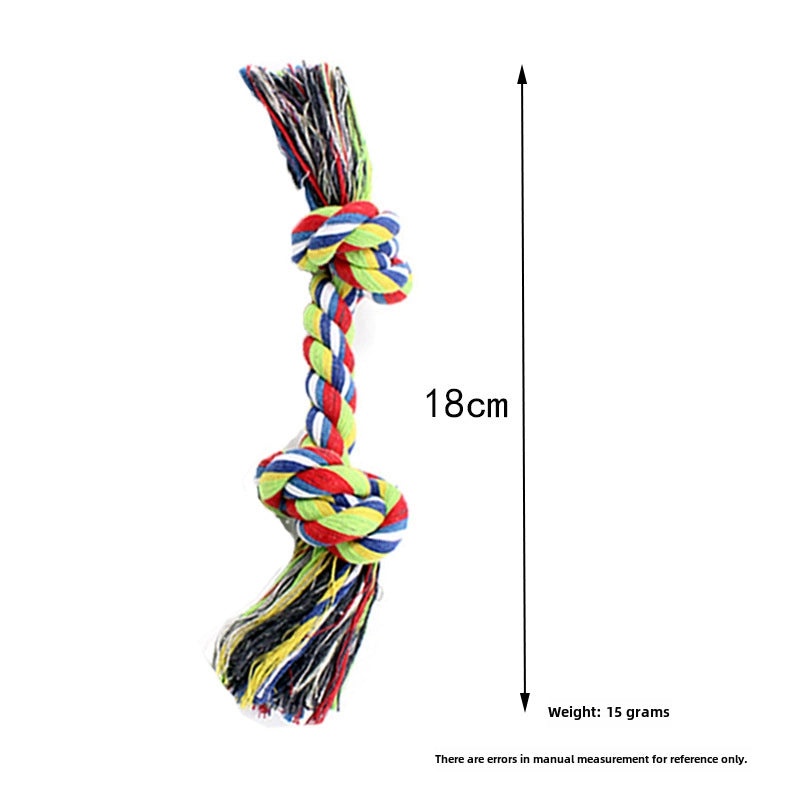 Pet Dental Chew Toy Cotton Rope Puzzle for Puppies Durable Bite Resistant Teeth Cleaning|Pet Supplies - Dog Toys