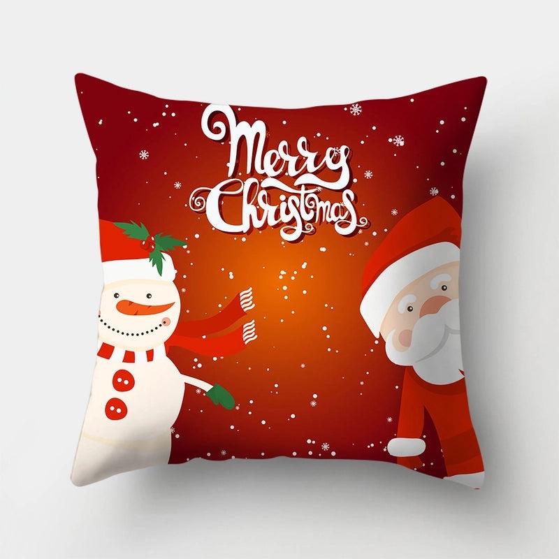 Christmas Minimalist Santa & Snowman Pillow Cases | Home Decor & Accessories