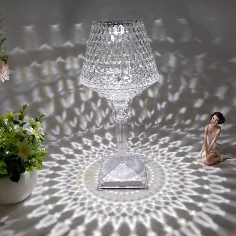 Minimalist Geometric Indoor Night Light with Mixed Materials, 1 Piece | Home Decor Lighting