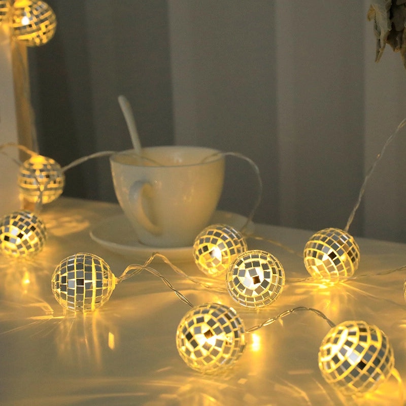 Christmas Minimalist Glass Ball String Lights for Indoor Party Decoration|Home Decor & Lighting
