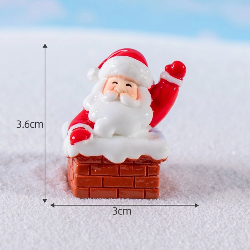 Creative Mini Santa Snowman Crystal Ball Ornaments for Desktop Decoration | Home Decor Accessories