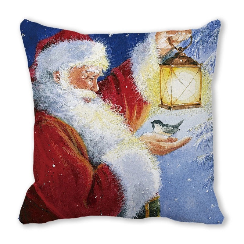Festive Santa Pillow Covers for Couch Sofa Christmas Home Decor|Home Decor & Pillows