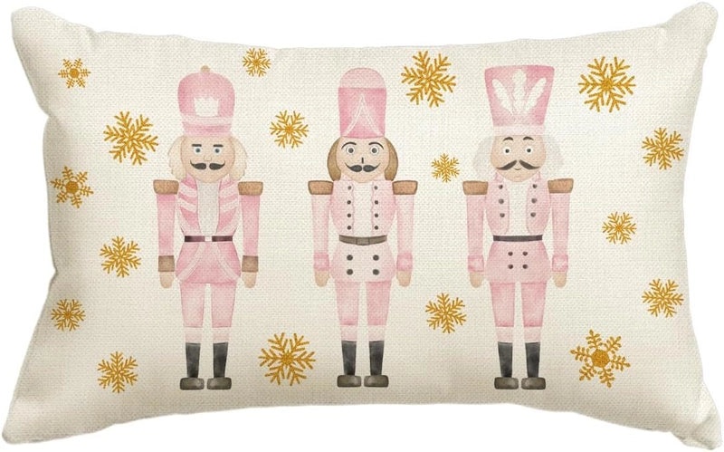 Christmas Holiday Linen Pillow Covers for Couch & Sofa | Home Decor