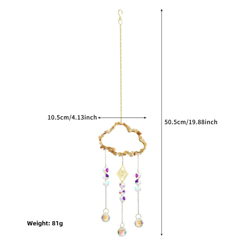 Custom Cloud Crystal Sun Catcher Wind Chimes for Party Decoration | Home Decor Accessories
