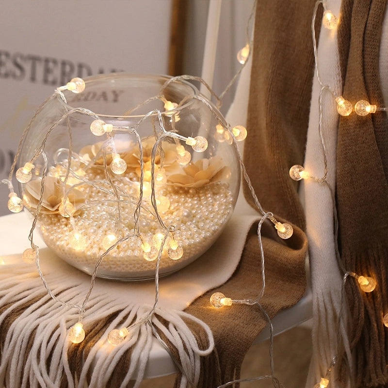 Romantic Solid Color PVC String Lights for Christmas Wedding Party|Home Decor Lighting