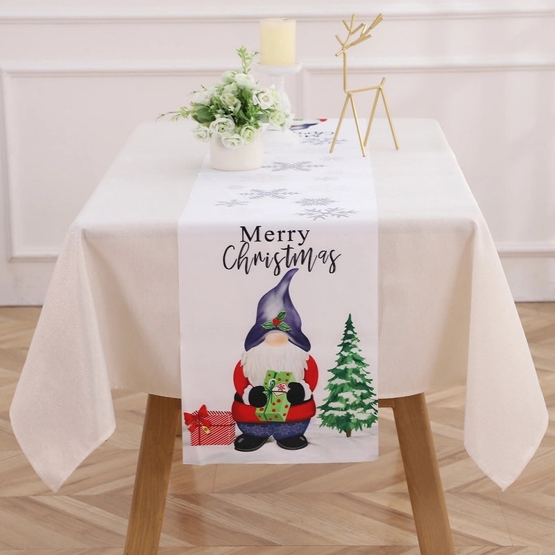 Festive Christmas Alphabet Tablecloth for Holiday & Daily Use|Home Decor Table Linens