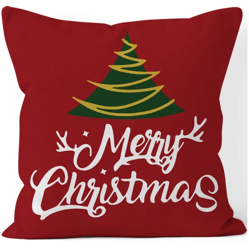 Christmas Tree Santa Elk Plush Pillow Covers|Home Decor Pillows