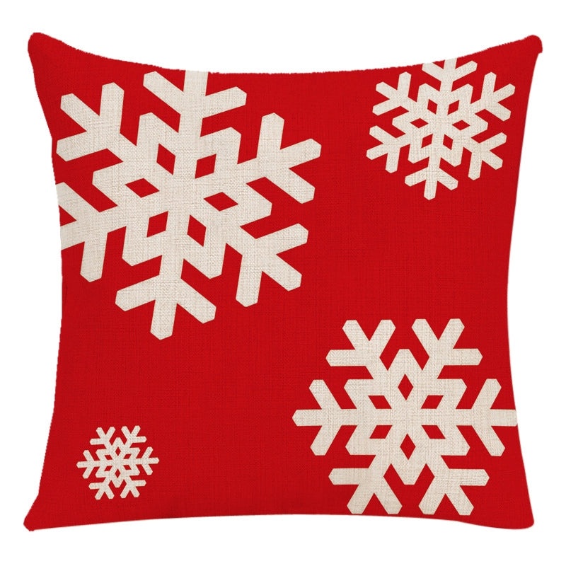 Cozy Letter Snowman and Elk Pattern Chemical Fiber Pillow Covers|Home Decor Pillows