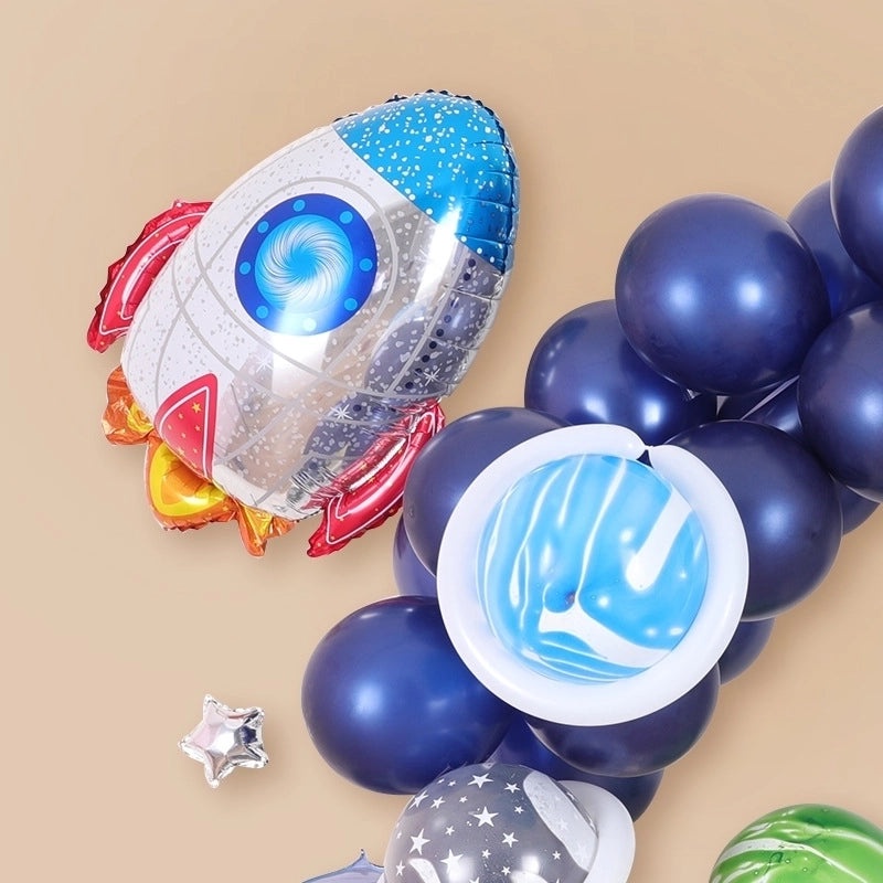 Children's Day Astronaut Rocket Party Balloon Aluminum Foil Birthday Decoration|Party Supplies