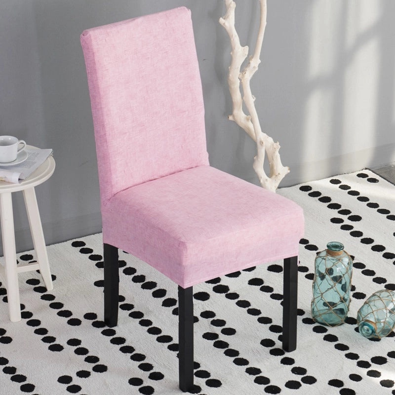 Elastic One-piece Chair Cover Full Hotel Dining Chair Back Protector Simple Slipcover|Home & Living Chair Covers