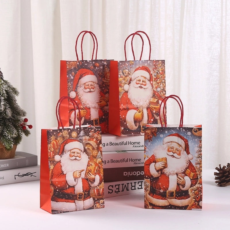 Christmas Santa Claus Gift Bags for Holiday Party Wrapping Supplies|Gift Wrapping Supplies