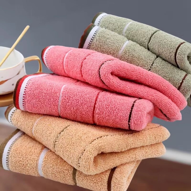 Gaoyang Thick Soft Dark Cotton Towel for Adults, Absorbent Household Stall Use | Home & Living Textiles