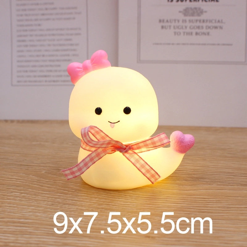 Adorable Bear and Duck Vinyl Night Lights for Indoor Birthday Decor|Home Decor Lighting