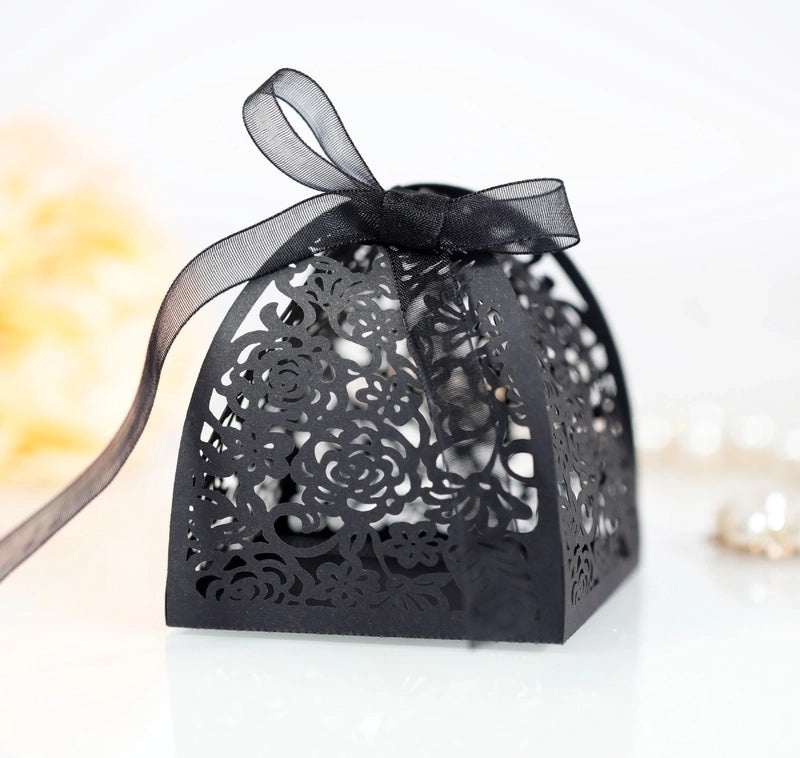 Romantic Floral Paper Gift Bags for Valentine's Day Wedding Banquet | Wedding Accessories