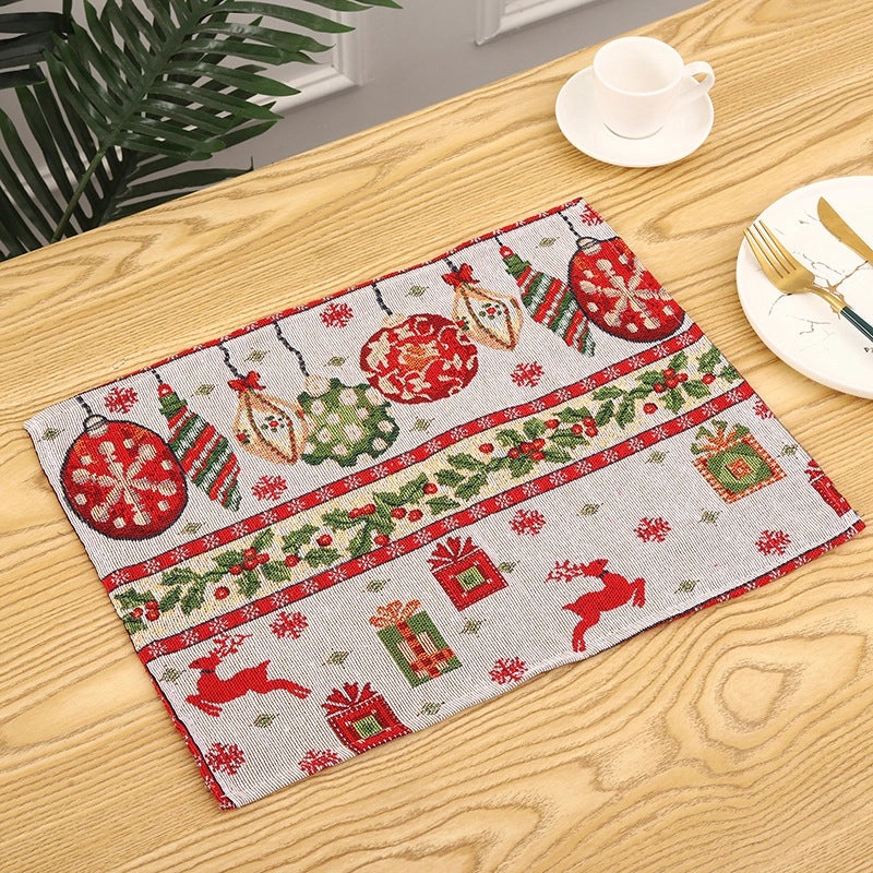 Festive Christmas Tree Placemat for Holiday Parties|Home & Kitchen Tableware