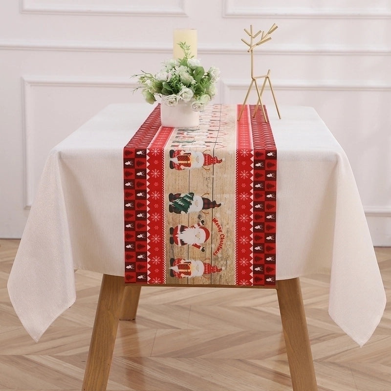 Festive Christmas Alphabet Tablecloth for Holiday & Daily Use|Home Decor Table Linens