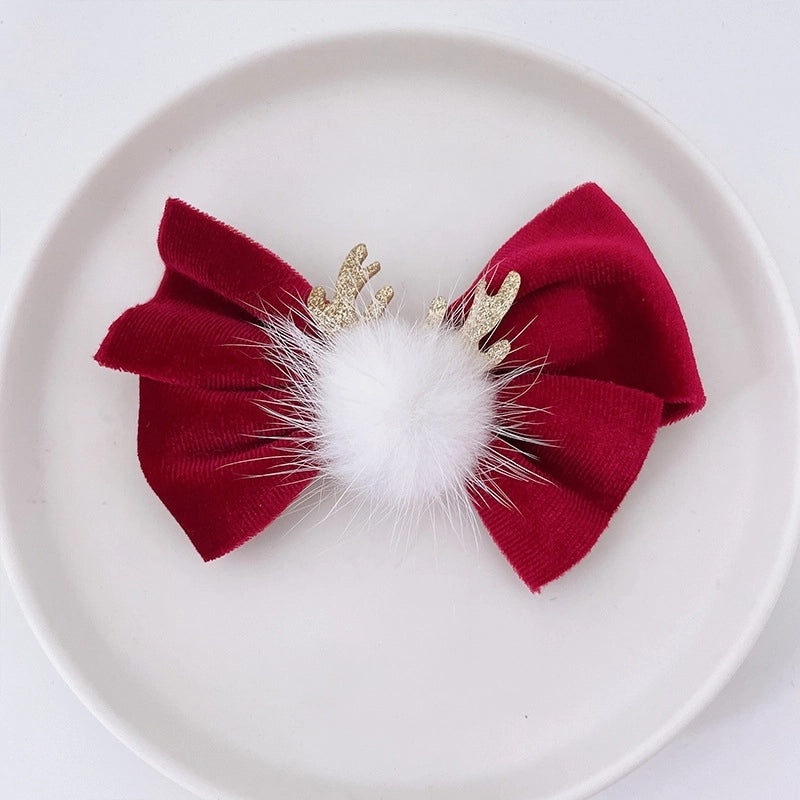 Christmas Bow Knot Hair Clip Cute Festival Party Accessory|Hair Accessories