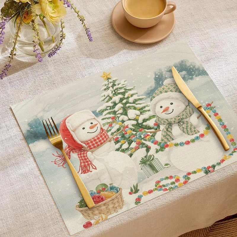 Minimalist Christmas Tree Placemat for Holiday Dining|Home Decor & Tableware
