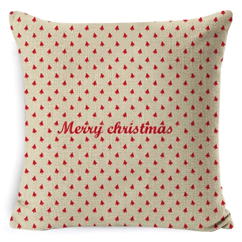 Vintage Letter and Deer Linen Cushion Covers|Home Decor Pillows