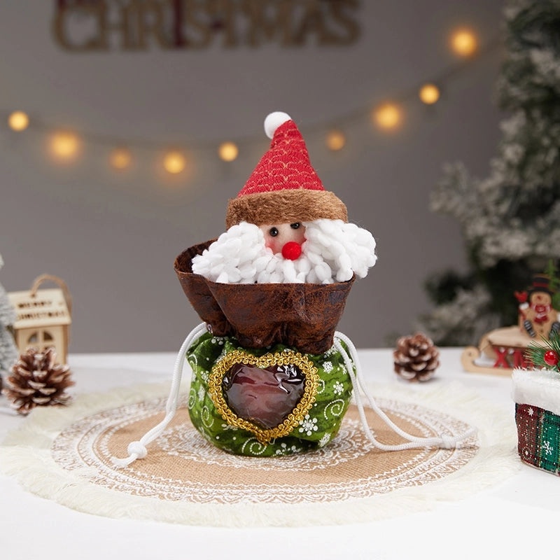 Christmas Cartoon Santa Snowman Gift Bags for Party Festival | Holiday Gift Bags