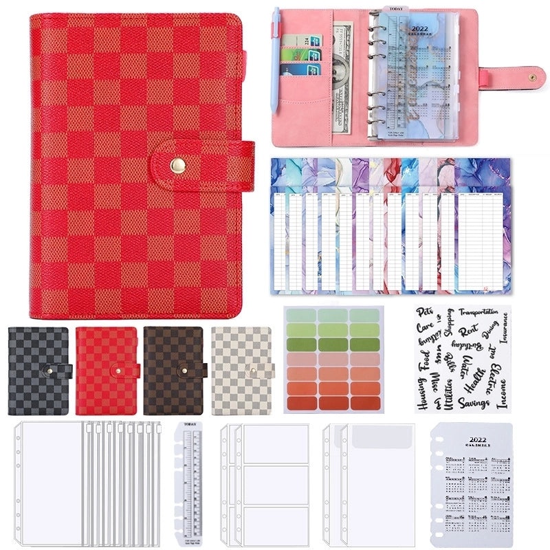 Solid Color PU Leather Spiral Notebook Set for School | Stationery & Office Supplies