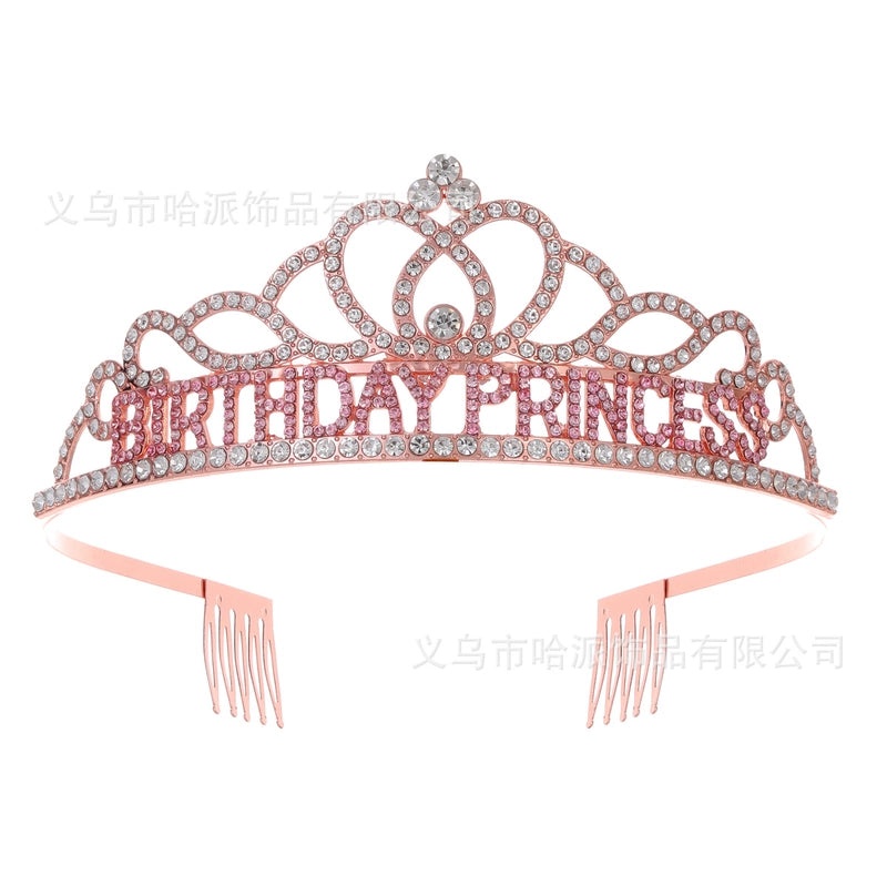 Birthday Princess Crown Jewelry Alloy Birthday Accessories|Jewelry & Accessories
