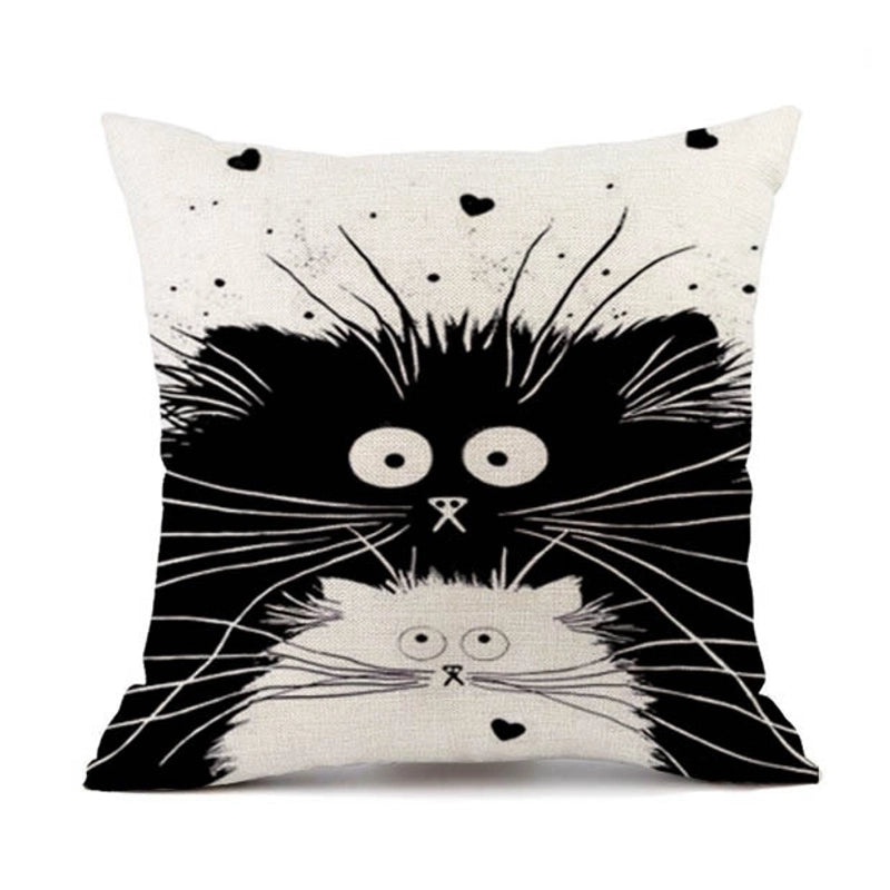 Adorable Cat-Themed Decorative Pillow Covers|Home Decor & Bedding