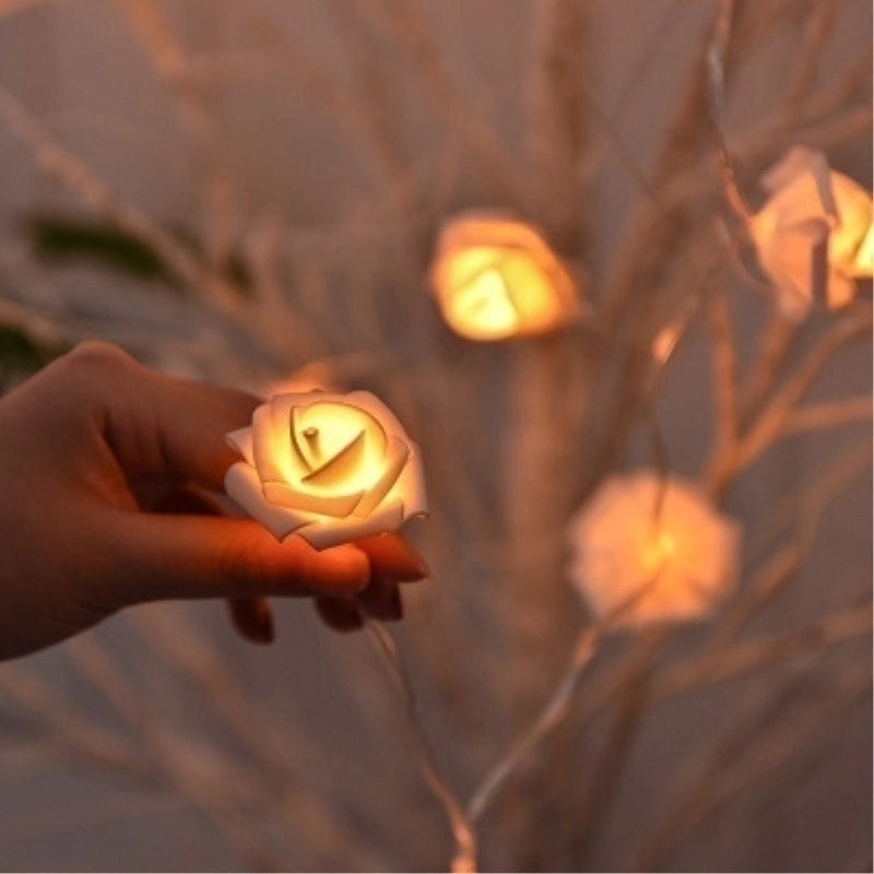 Romantic Rose Pearl Wedding Party String Lights 1 Piece|Home Decor Lighting