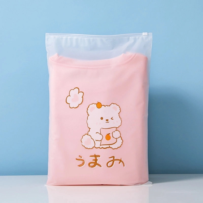 Adorable Cartoon Patterned PE Storage Bag for Daily Use|Home Storage & Organization