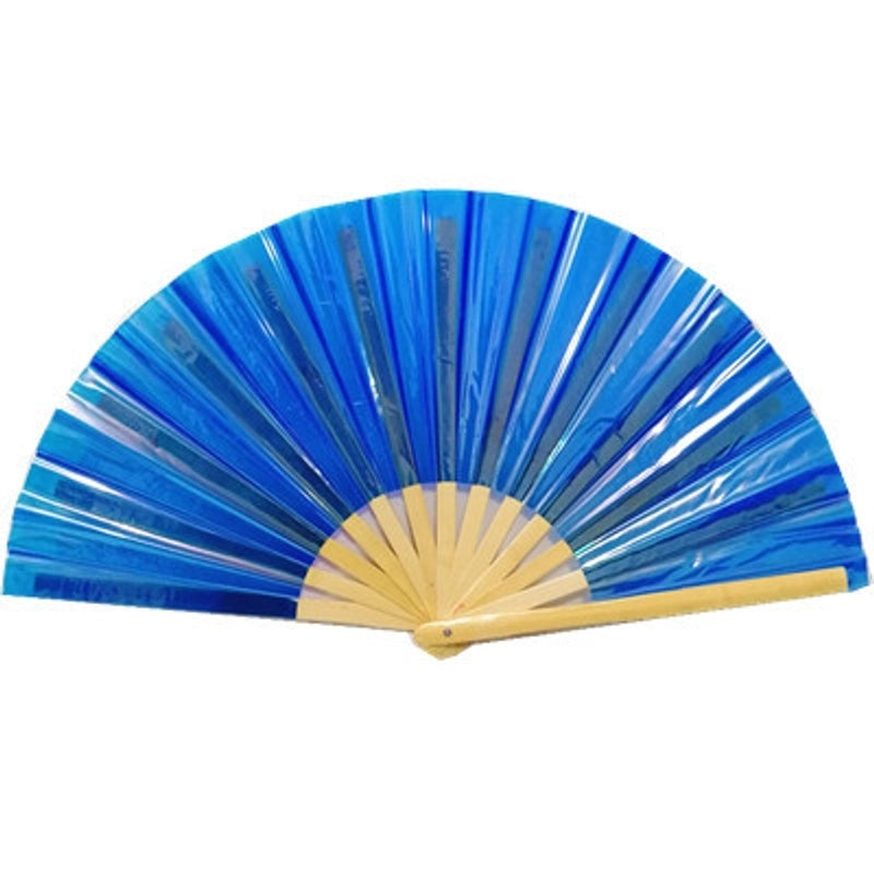 10-inch Solid Color Bamboo Folding Fan with Laser Pattern | Fashion Accessories Fan