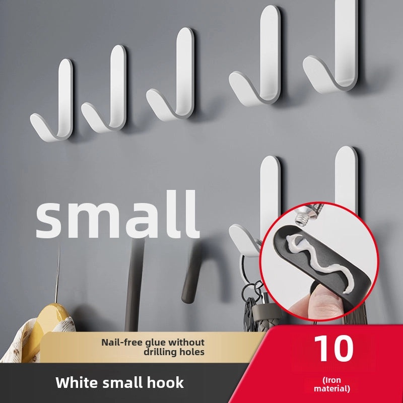 Strong Adhesive Hook Punch-Free Wall Mount Seamless Hanging Hook for Bathroom Kitchen Door | Home Storage & Organization