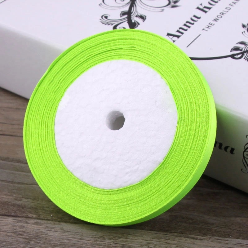 6mm Red Fabric Ribbon with Gold Edge for Hair Accessories and Packaging|Hair Accessories and Packaging Supplies