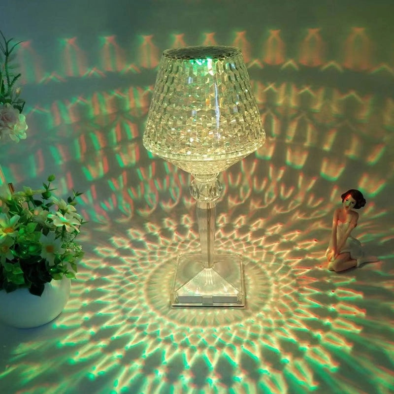 Minimalist Geometric Indoor Night Light with Mixed Materials, 1 Piece | Home Decor Lighting