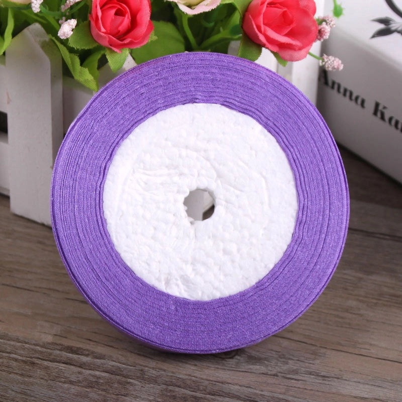 6mm Red Fabric Ribbon with Gold Edge for Hair Accessories and Packaging|Hair Accessories and Packaging Supplies