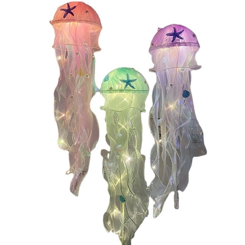 Cute Jellyfish Acrylic Night Light for Indoor Party Decor|Home Decor Lighting