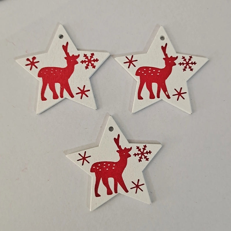 Creative Wooden Christmas Ornaments DIY Home Pendant Crafts Factory Direct | Home Decor & DIY Accessories
