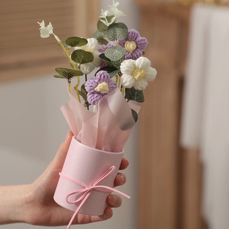 Delicate Floral Yarn Artificial Plant for Indoor Party and Date Decoration|Home Decor & Artificial Plants