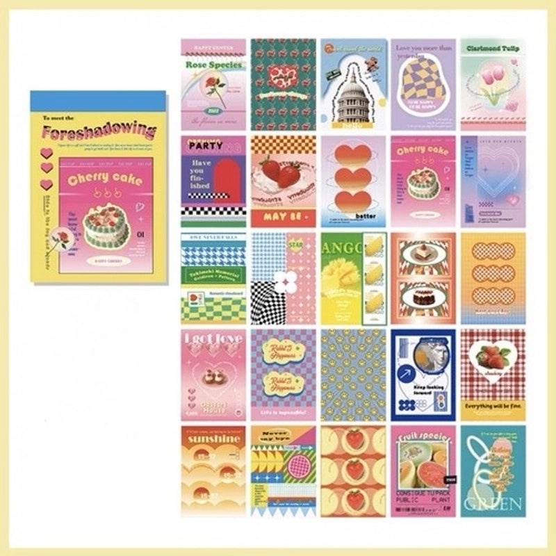 Colorful Fruit Heart and Butterfly Plastic Wall Decals for Kids Room Decor|Home Decor Wall Stickers