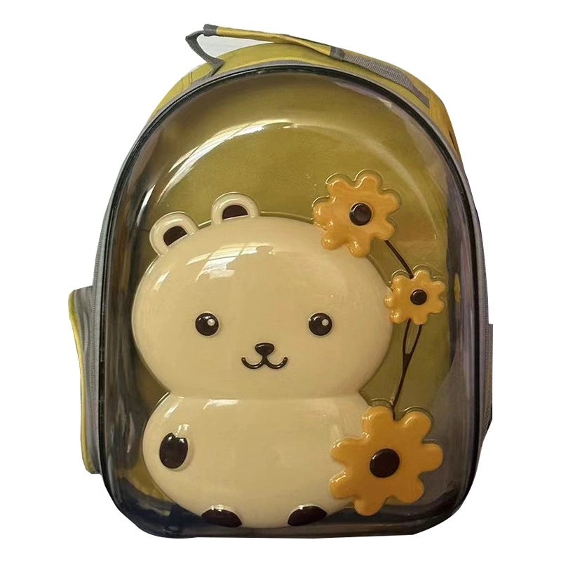 Transparent Cat Shoulder Bag Lightweight Breathable Portable Pet Backpack for Outgoing Travel|Pet Carriers and Travel Bags