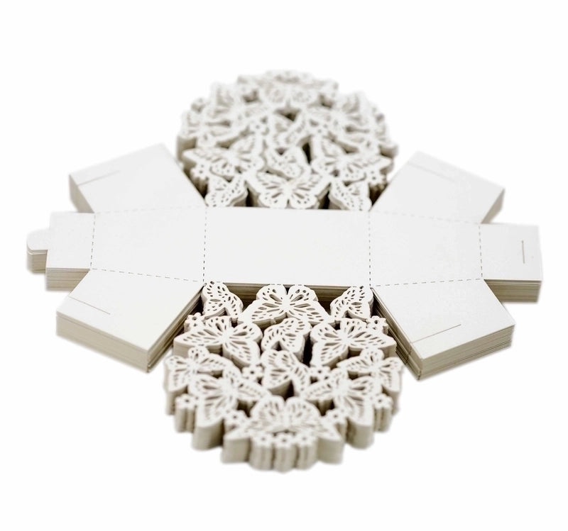 Irised Flower Butterfly Paper Gift Bags|Wedding Accessories