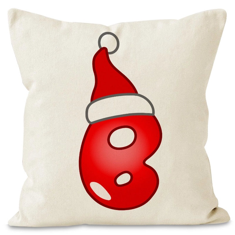 Nordic Christmas Pillow Covers Cute Modern Santa Hat Linen Polyester Sofa Cushion Cases|Home Decor Pillows