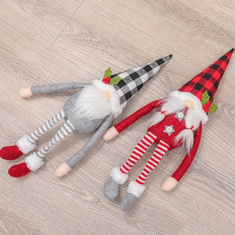 Festive Christmas Plaid Indoor Decor Props|Holiday Home Decorations