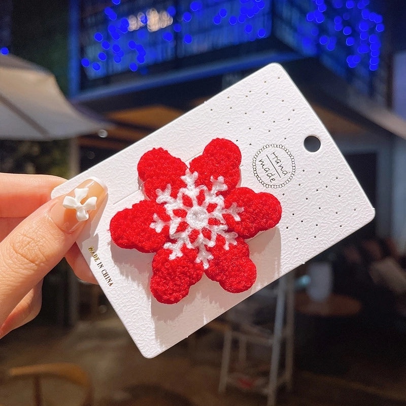 Minimalist Christmas Tree Hairpin with Bow Knot and Elk Design|Hair Accessories