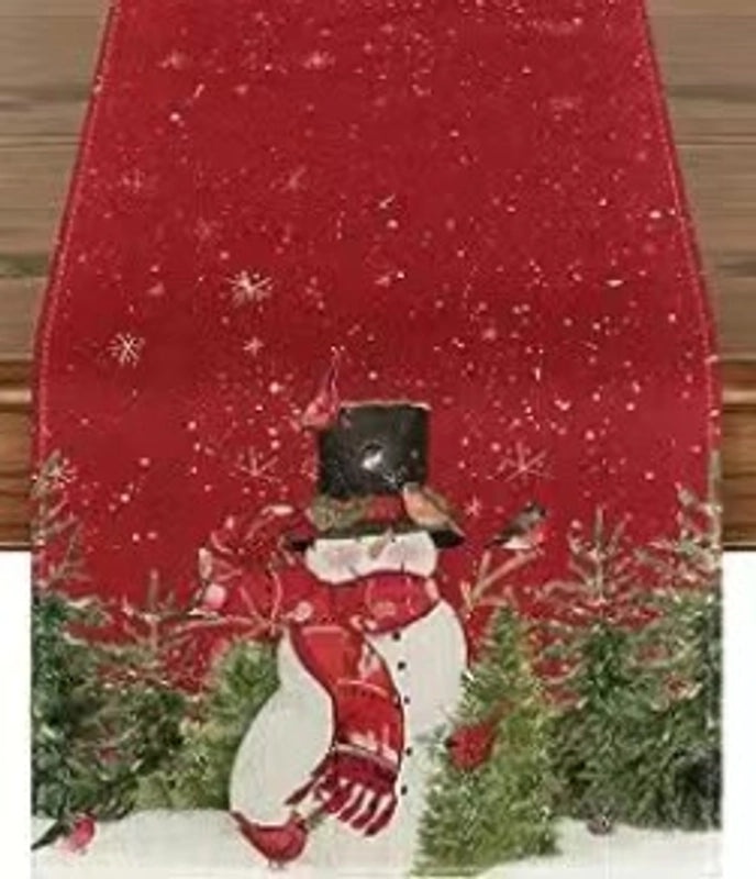 Adorable Cartoon Style Linen Tablecloth for Dining Room Decor|Home & Living Table Linens