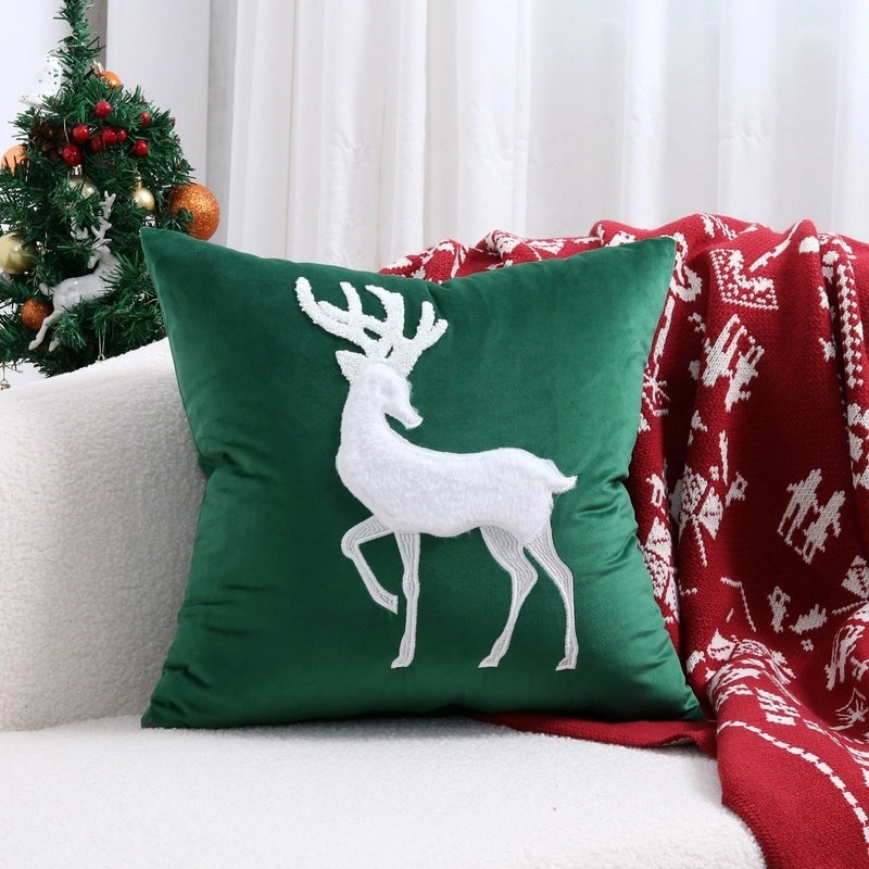 Christmas Tree and Reindeer Plush Pillow Covers|Home Decor Pillows