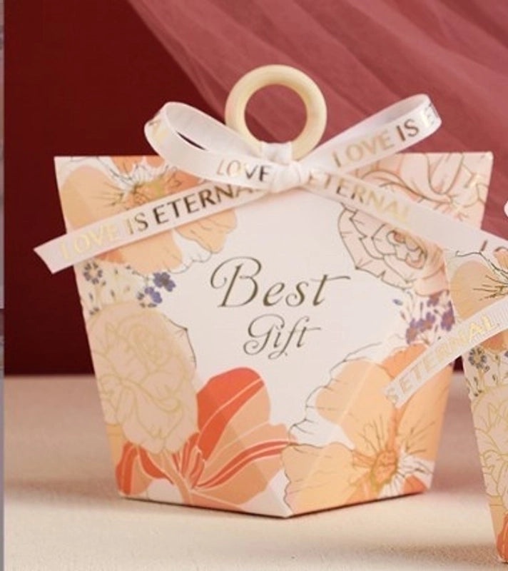 Floral Letter Paper Gift Bags for Wedding Banquets|Wedding Accessories