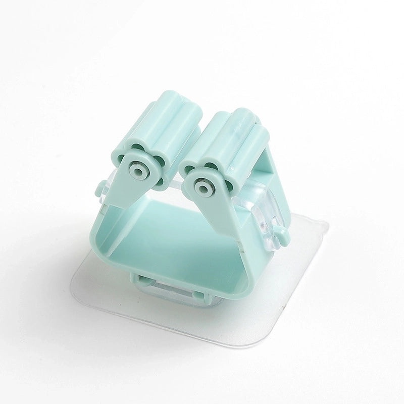 Fashion No-Drill Wall Mounted Mop Holder | Home Organization and Cleaning Accessories