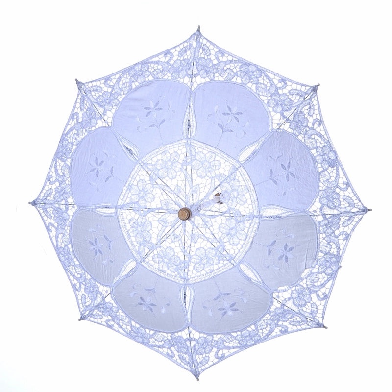 Handmade White Bridal Umbrella for Photography and Decorative Craft Use|Bridal Accessories